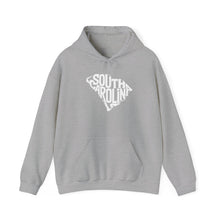 Load image into Gallery viewer, "Unique South Carolina Outline Typography" Unisex Heavy Blend™ Hooded Sweatshirt - Surcee Shops
