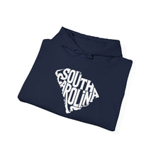 Load image into Gallery viewer, "Unique South Carolina Outline Typography" Unisex Heavy Blend™ Hooded Sweatshirt - Surcee Shops