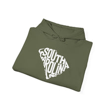 Load image into Gallery viewer, "Unique South Carolina Outline Typography" Unisex Heavy Blend™ Hooded Sweatshirt - Surcee Shops