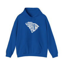 Load image into Gallery viewer, "Unique South Carolina Outline Typography" Unisex Heavy Blend™ Hooded Sweatshirt - Surcee Shops