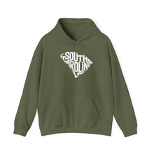 Load image into Gallery viewer, "Unique South Carolina Outline Typography" Unisex Heavy Blend™ Hooded Sweatshirt - Surcee Shops