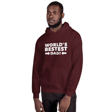 Load image into Gallery viewer, “World’s Bestest Dad” Unisex Hoodie - Surcee Shops