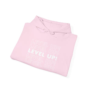 LEVEL UP! LEVEL UP! LEVEL UP! Unisex Heavy Blend™ Hooded Sweatshirt