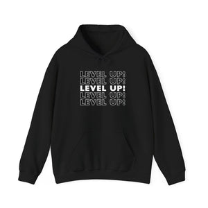 LEVEL UP! LEVEL UP! LEVEL UP! Unisex Heavy Blend™ Hooded Sweatshirt