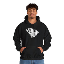 Load image into Gallery viewer, &quot;Unique South Carolina Outline Typography&quot; Unisex Heavy Blend™ Hooded Sweatshirt
