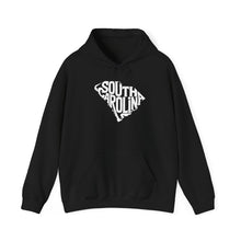 Load image into Gallery viewer, &quot;Unique South Carolina Outline Typography&quot; Unisex Heavy Blend™ Hooded Sweatshirt
