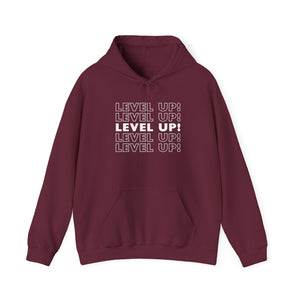 LEVEL UP! LEVEL UP! LEVEL UP! Unisex Heavy Blend™ Hooded Sweatshirt