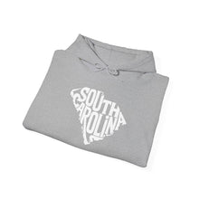 Load image into Gallery viewer, &quot;Unique South Carolina Outline Typography&quot; Unisex Heavy Blend™ Hooded Sweatshirt
