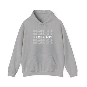 LEVEL UP! LEVEL UP! LEVEL UP! Unisex Heavy Blend™ Hooded Sweatshirt