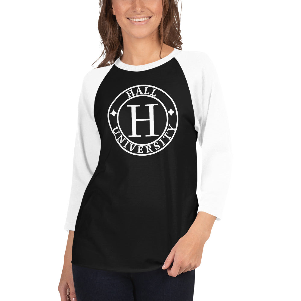 Hall University 3/4 sleeve raglan shirt