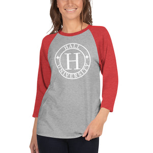 Hall University 3/4 sleeve raglan shirt