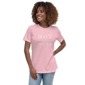 “Hot Southern Mess Too” Women's Relaxed T-Shirt - Surcee Shops