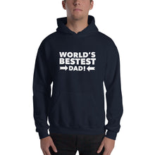 Load image into Gallery viewer, “World’s Bestest Dad” Unisex Hoodie - Surcee Shops
