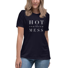 Load image into Gallery viewer, “Hot Southern Mess Too” Women&#39;s Relaxed T-Shirt - Surcee Shops
