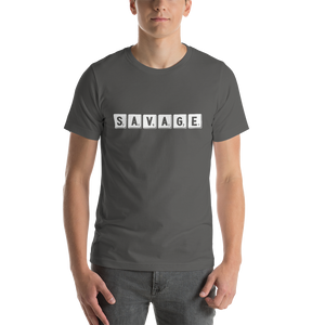 “Savage” Scrabble Short-Sleeve Unisex T-Shirt - Surcee Shops