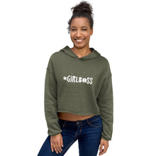 Load image into Gallery viewer, “#GirlBoss” Crop Hoodie - Surcee Shops
