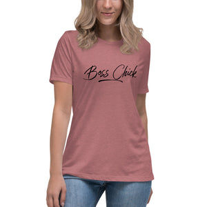 “Boss Chick” Women's Relaxed T-Shirt - Surcee Shops