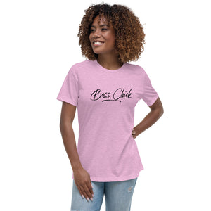 “Boss Chick” Women's Relaxed T-Shirt - Surcee Shops