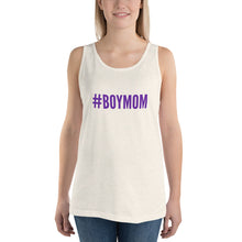 Load image into Gallery viewer, “BoyMom” Purple Ltrs, Unisex Tank Top - Surcee Shops
