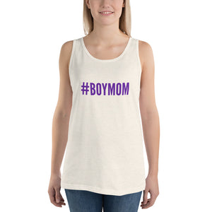 “BoyMom” Purple Ltrs, Unisex Tank Top - Surcee Shops