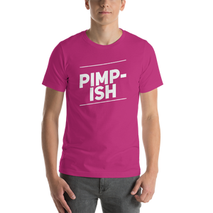 “Pimp-ish” White Lettering, Short-Sleeve Unisex T-Shirt - Surcee Shops