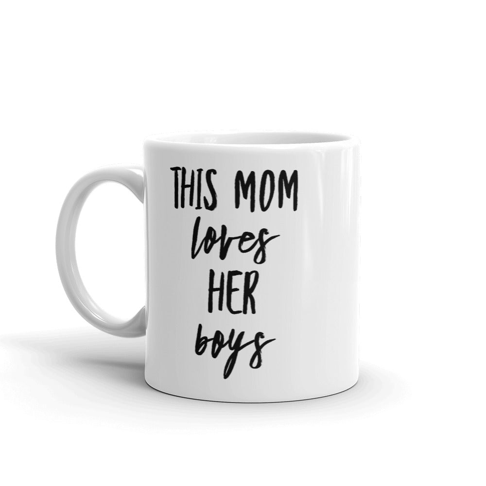 “This Mom Loves Her Boys” Mug - Surcee Shops