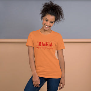 “I’m Amazing” Short-Sleeve Unisex T-Shirt - Surcee Shops