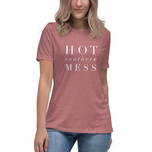 Load image into Gallery viewer, &quot;Hot Southern Mess&quot; Women&#39;s Relaxed T-Shirt - Surcee Shops
