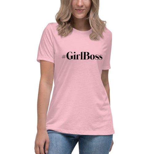 “#GirlBoss” Women's Relaxed T-Shirt - Surcee Shops