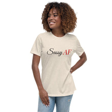 Load image into Gallery viewer, “SassyAF” Women&#39;s Relaxed T-Shirt - Surcee Shops
