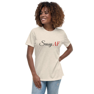 “SassyAF” Women's Relaxed T-Shirt - Surcee Shops