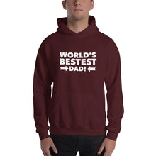 Load image into Gallery viewer, “World’s Bestest Dad” Unisex Hoodie - Surcee Shops
