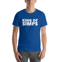 Load image into Gallery viewer, “King of Simps” white ltr, Short-Sleeve Unisex T-Shirt - Surcee Shops
