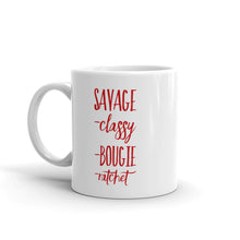 Load image into Gallery viewer, “Savage, Bougie” Mug - Surcee Shops
