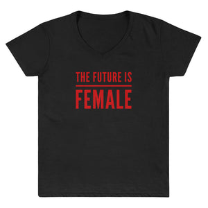 “The Future” Women's Casual V-Neck Shirt - Surcee Shops