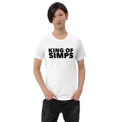 “King of Simps” Bold, Short-Sleeve Unisex T-Shirt - Surcee Shops