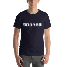 Load image into Gallery viewer, “Savage” Scrabble Short-Sleeve Unisex T-Shirt - Surcee Shops
