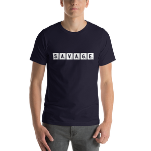 “Savage” Scrabble Short-Sleeve Unisex T-Shirt - Surcee Shops