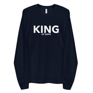 “King of Simps” Long sleeve t-shirt - Surcee Shops