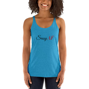 “SassyAF” Women's Racerback Tank - Surcee Shops