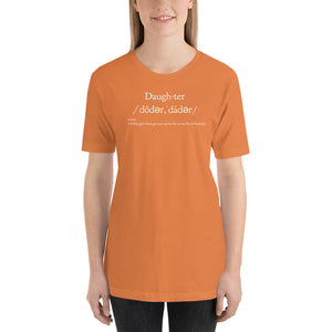 “Daughter Definition” Short-Sleeve Unisex T-Shirt - Surcee Shops