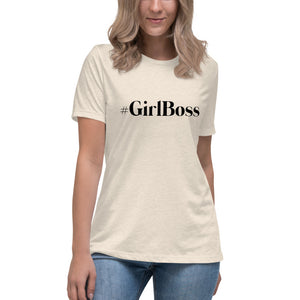 “#GirlBoss” Women's Relaxed T-Shirt - Surcee Shops