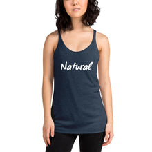 Load image into Gallery viewer, “Natural” White Ltr, Women&#39;s Racerback Tank - Surcee Shops
