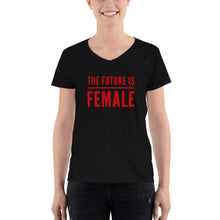 Load image into Gallery viewer, “The Future” Women&#39;s Casual V-Neck Shirt - Surcee Shops
