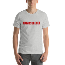 Load image into Gallery viewer, “Healed” Red Scrabble Short-Sleeve Unisex T-Shirt - Surcee Shops
