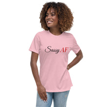 Load image into Gallery viewer, “SassyAF” Women&#39;s Relaxed T-Shirt - Surcee Shops
