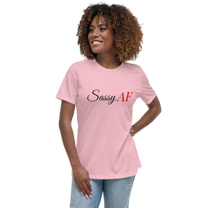 “SassyAF” Women's Relaxed T-Shirt - Surcee Shops