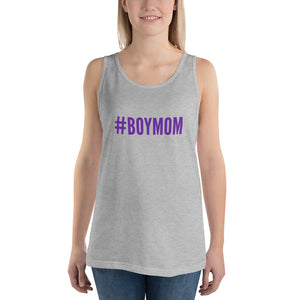 “BoyMom” Purple Ltrs, Unisex Tank Top - Surcee Shops