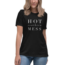 Load image into Gallery viewer, &quot;Hot Southern Mess&quot; Women&#39;s Relaxed T-Shirt - Surcee Shops
