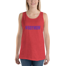 Load image into Gallery viewer, “BoyMom” Purple Ltrs, Unisex Tank Top - Surcee Shops
